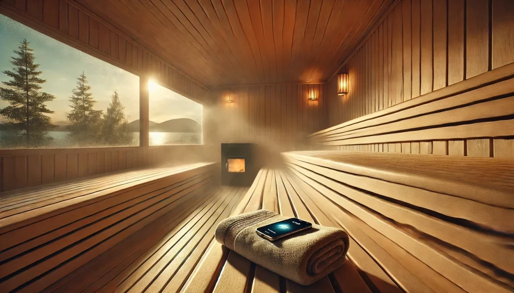 Thermal sauna phone case with heat protection