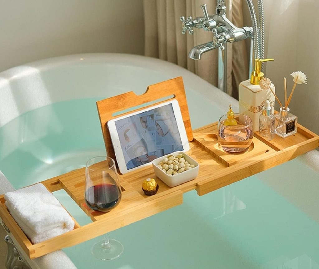 Bamboo Bathtub Caddy Tray
