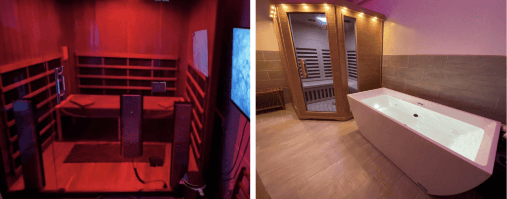 sauna and cold plunge